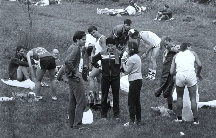 CBTM V. ročník 1985 príprava pred štartom v Hronskej Breznici